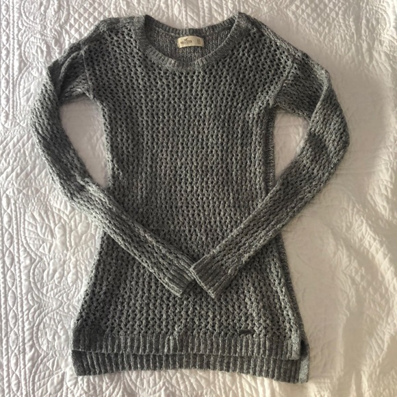 hollister gray sweater
